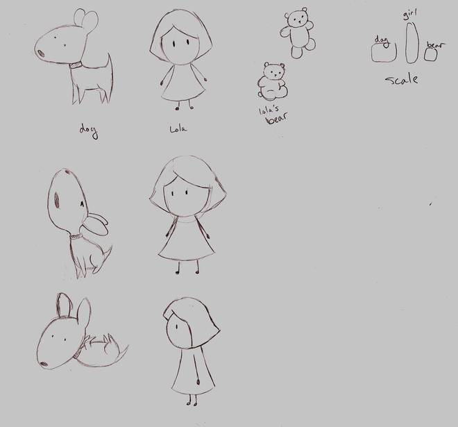 Lola & Her Dog - Character Refs