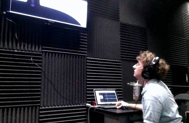 Phil Jackson, the Sound Designer and Foley Artist, watches the film for audio cues
Twirl - SFX